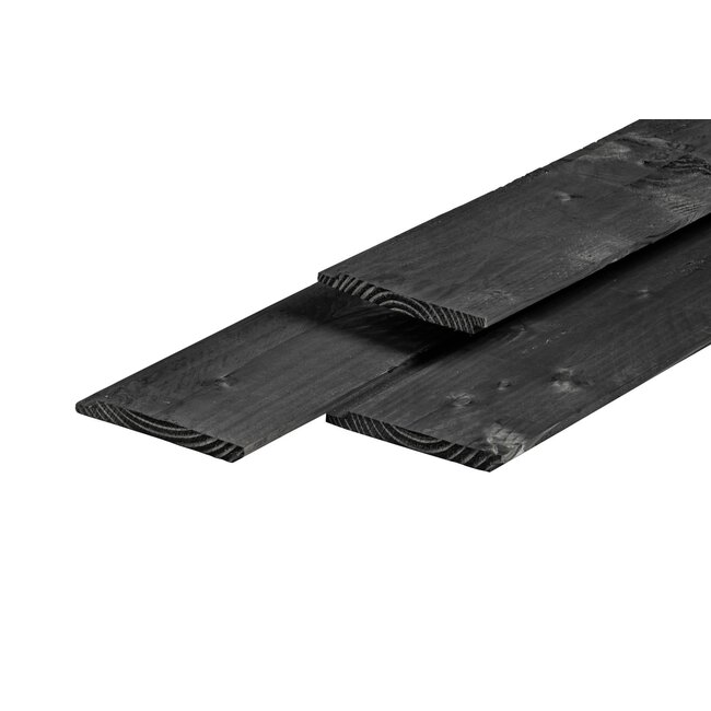 Douglas sponningplank zwart 2x17,5 cm