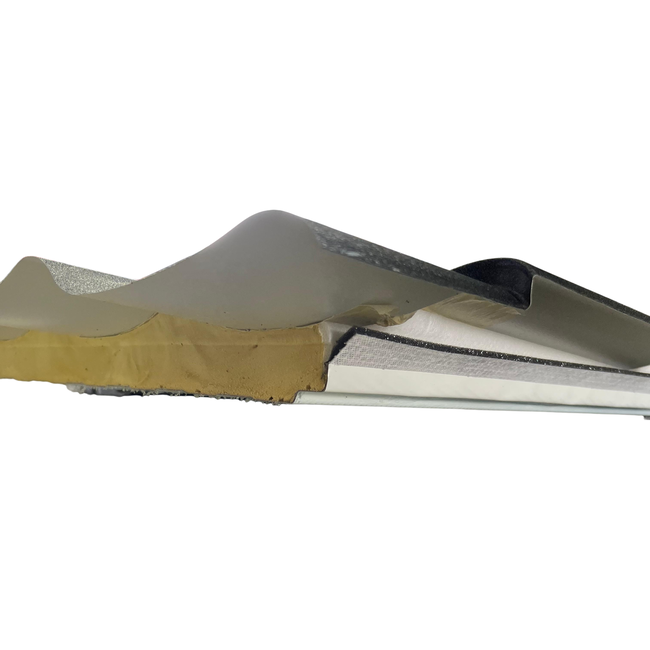 VIETILE® Dakpan sandwichpaneel 40/64 mm - 24/1200 | matzwart RAL 9005