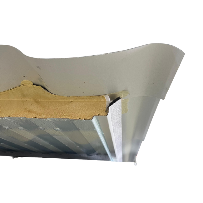 VIETILE® Dakpan sandwichpaneel 40/64 mm - 24/1200 | matzwart RAL 9005