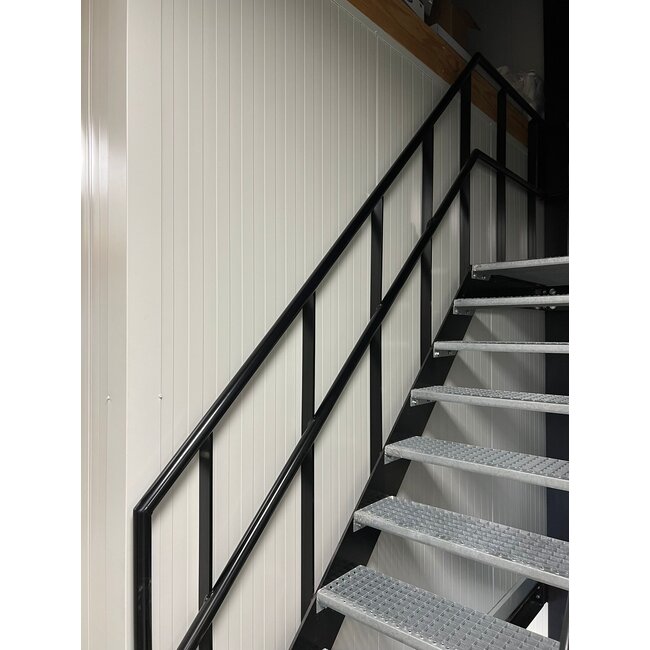 TATA Sandwich wandpaneel 40/1000 vlak wit/antraciet | zichtbaar schroeven - dak & wand