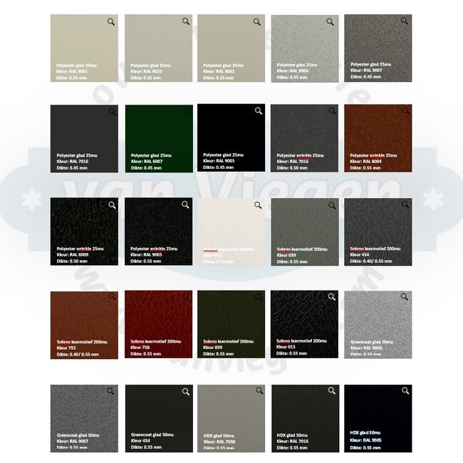 Sandwichpaneel schroeven dak & gevel op kleur