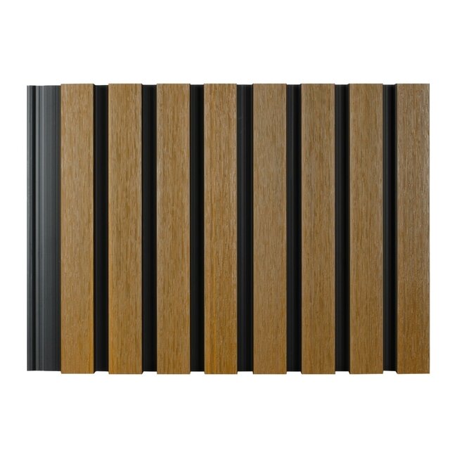 Composiet gevelbekleding - teak zwart 2,6x22x290 cm