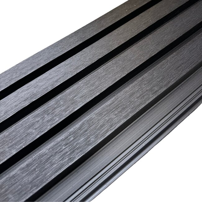 Composiet gevelbekleding - Zwart 2,6x22x290 cm