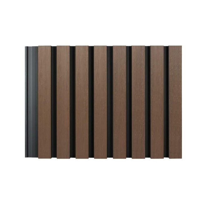 Composiet gevelbekleding - Walnoot zwart 2,6x22x290 cm
