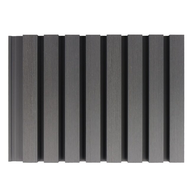 Composiet gevelbekleding - Antraciet 2,6x22x290 cm