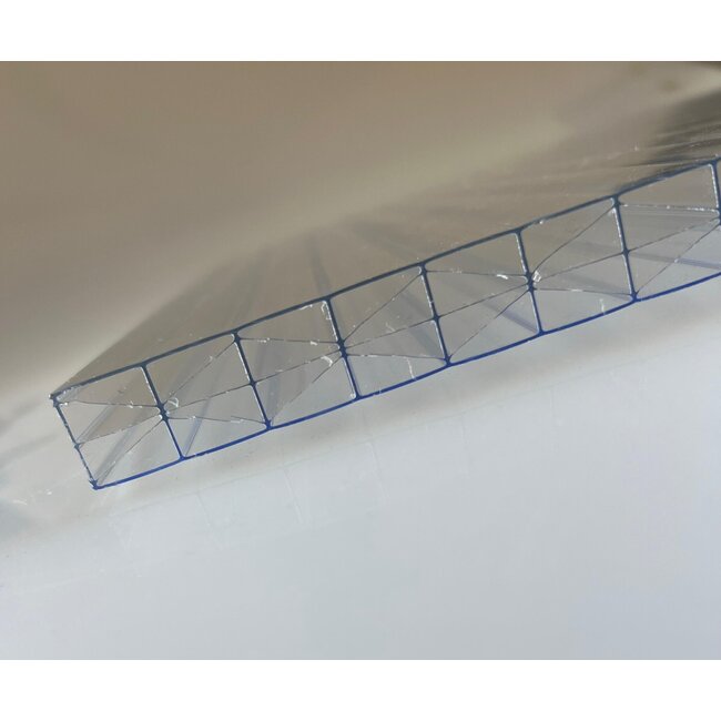 Polycarbonaat kanaalplaat 16 mm opaal 5-wandig