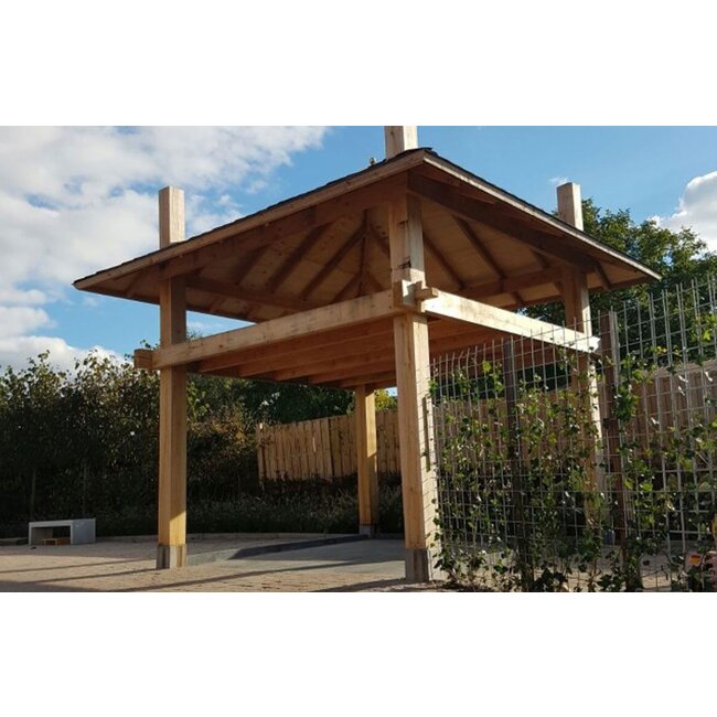 Hooiberg als carport groot