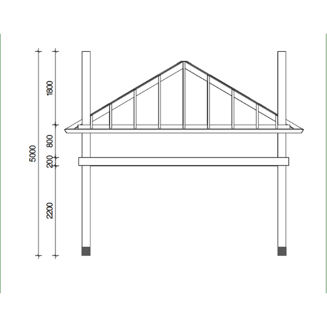 Hooiberg als carport groot