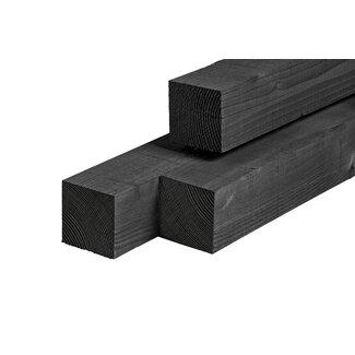 Douglas paal zwart geïmpregneerd 9x9x300 cm Douglas paal zwart geïmpregneerd 9x9x300 cm