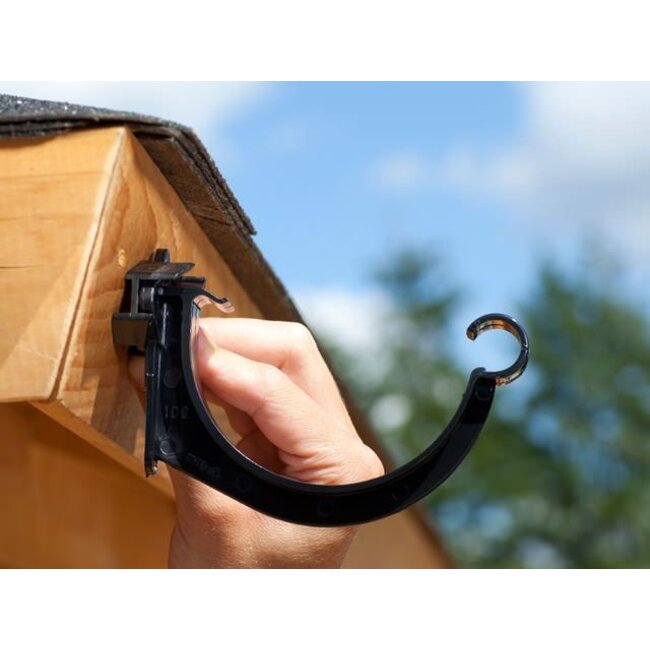 PVC dakgoot 125 - Zwart