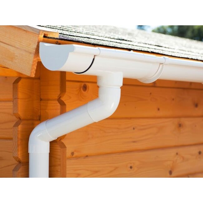 PVC dakgoot 125 - Wit