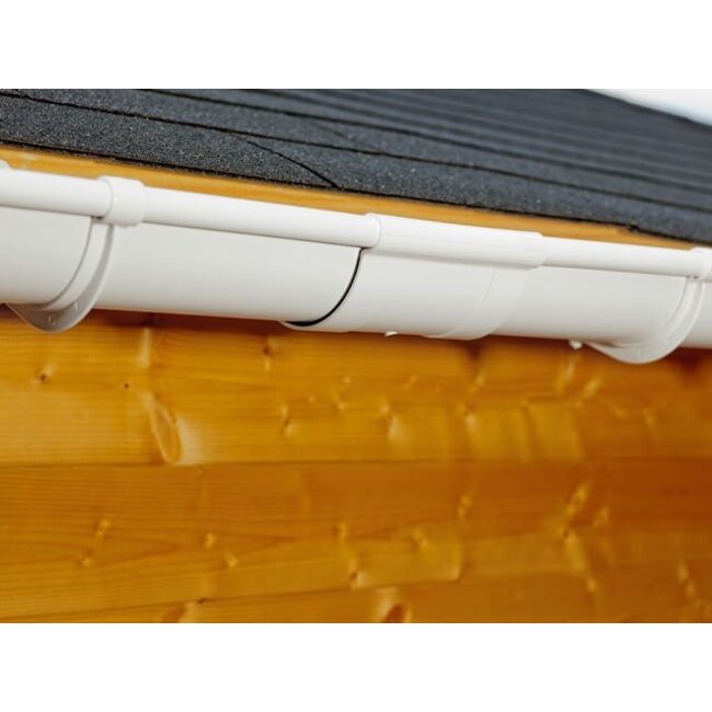 PVC dakgoot 125 - Wit