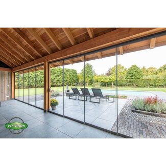 Glazen schuifwand 6 spoor - 477-603 cm