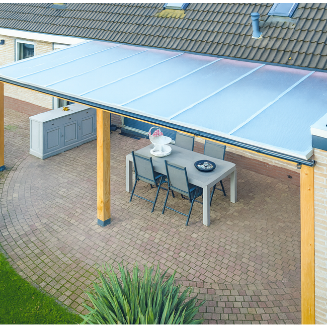 Compleet dakset polycarbonaat 98 cm - Klick® systeem