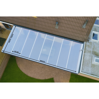 Compleet dakset polycarbonaat 125 cm - Klick® systeem