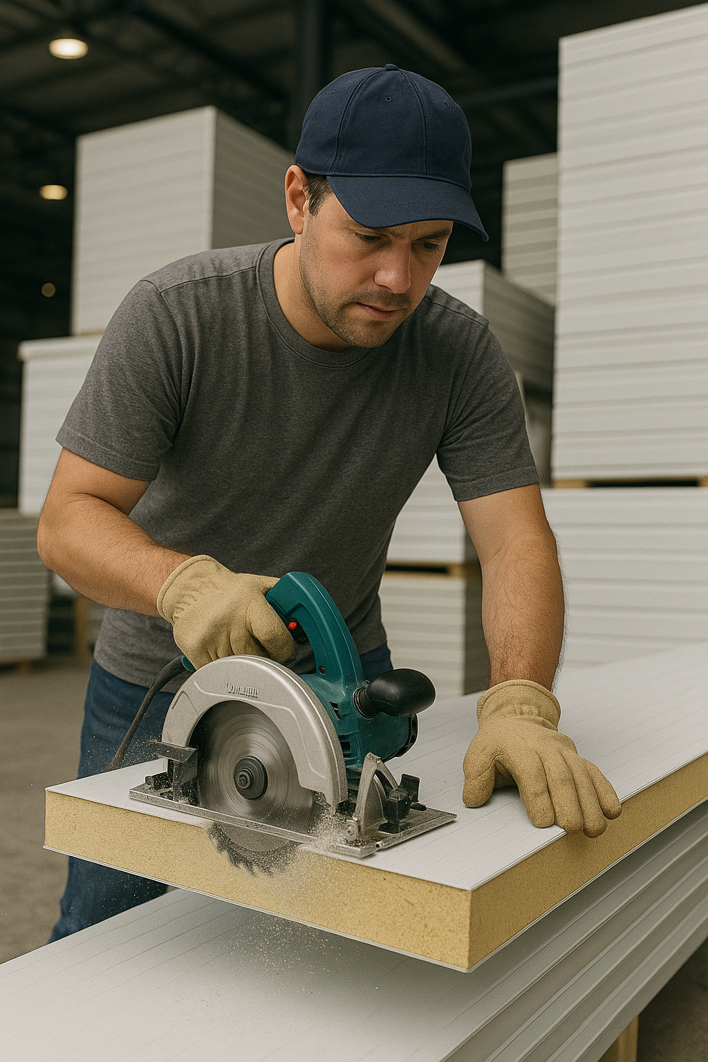 Zo ga je aan de slag met het zagen en monteren van sandwichpanelen