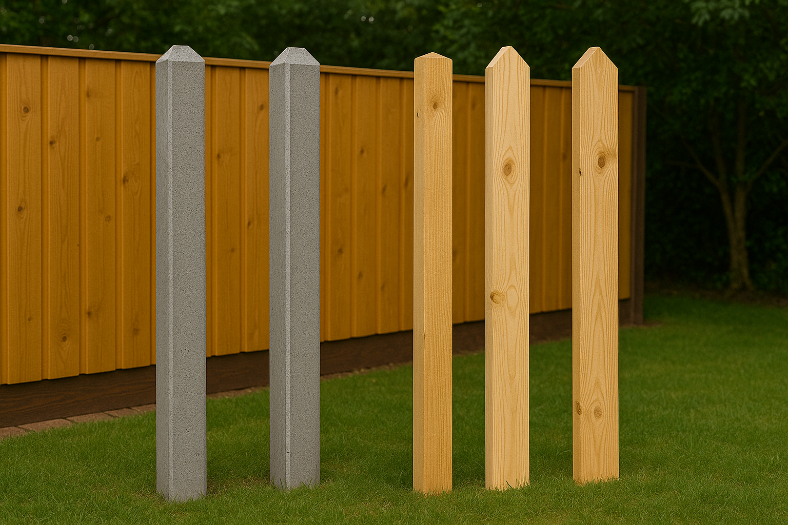 Wat voor soort palen heb je nodig voor het plaatsen van een schutting?