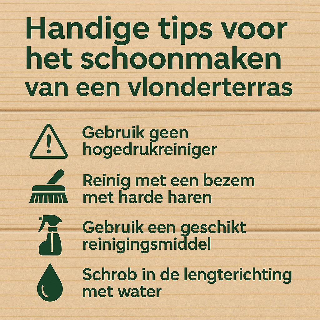 Handige tips voor het schoonmaken van een vlonderterras