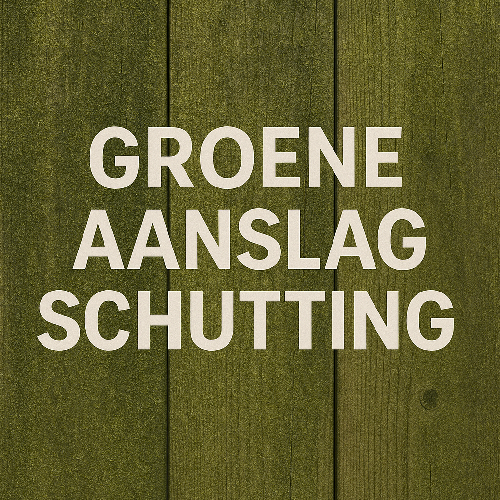 Hoe verwijder je groene aanslag van een schutting?