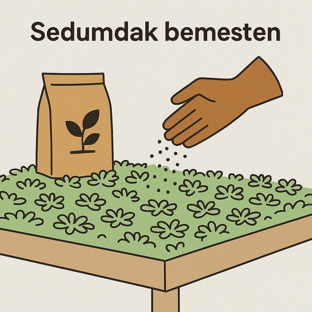 Wanneer moet je een sedumdak bemesten?