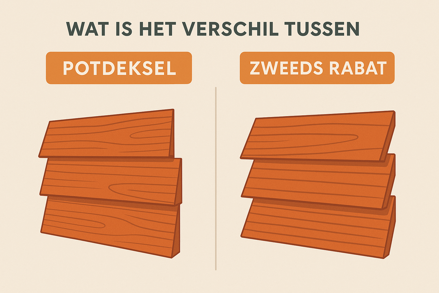 Wat is het verschil tussen potdeksel en Zweeds Rabat? 