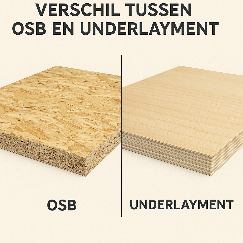 Wat is het verschil tussen OSB en underlayment? 