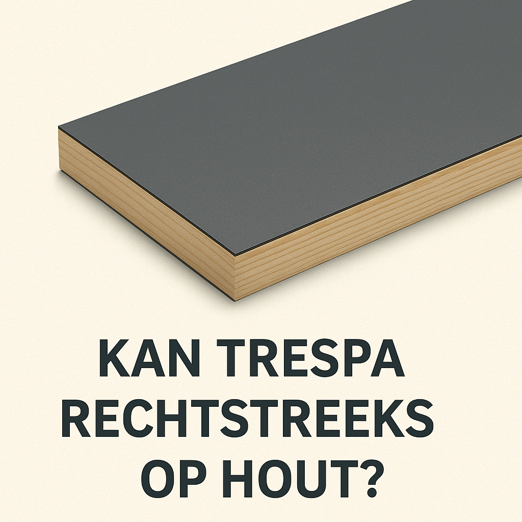 Kan Trespa rechtstreeks op hout worden gemonteerd?