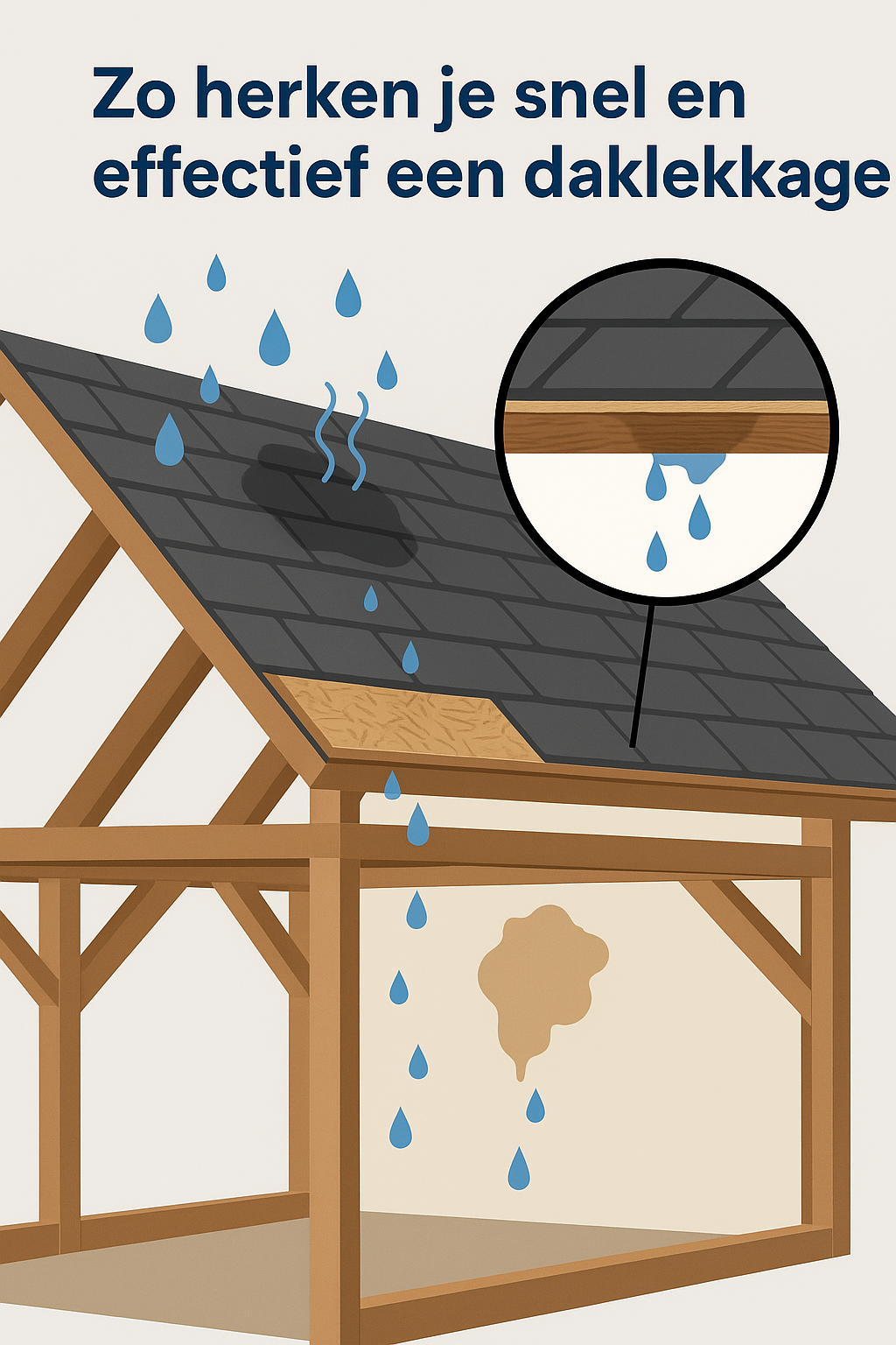 Zo herken je snel en effectief een daklekkage