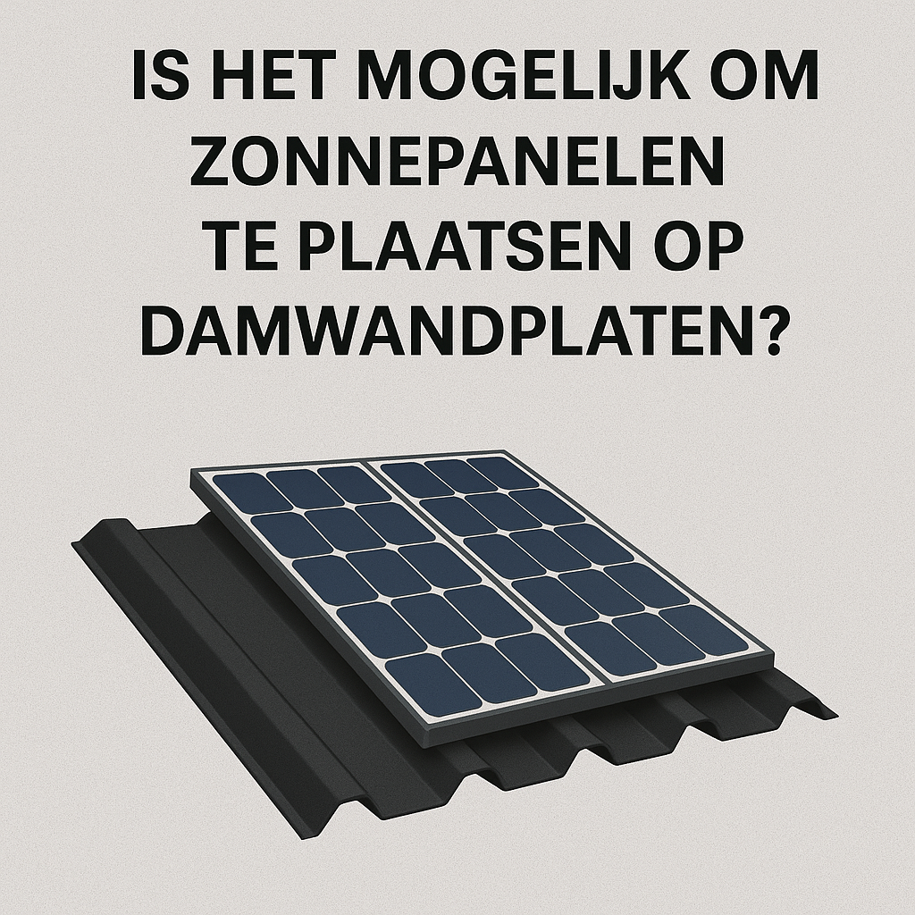Is het mogelijk om zonnepanelen te plaatsen op damwandplaten?