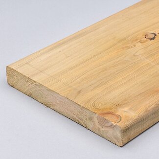 Vuren plank geïmpregneerd 2,8x12 cm