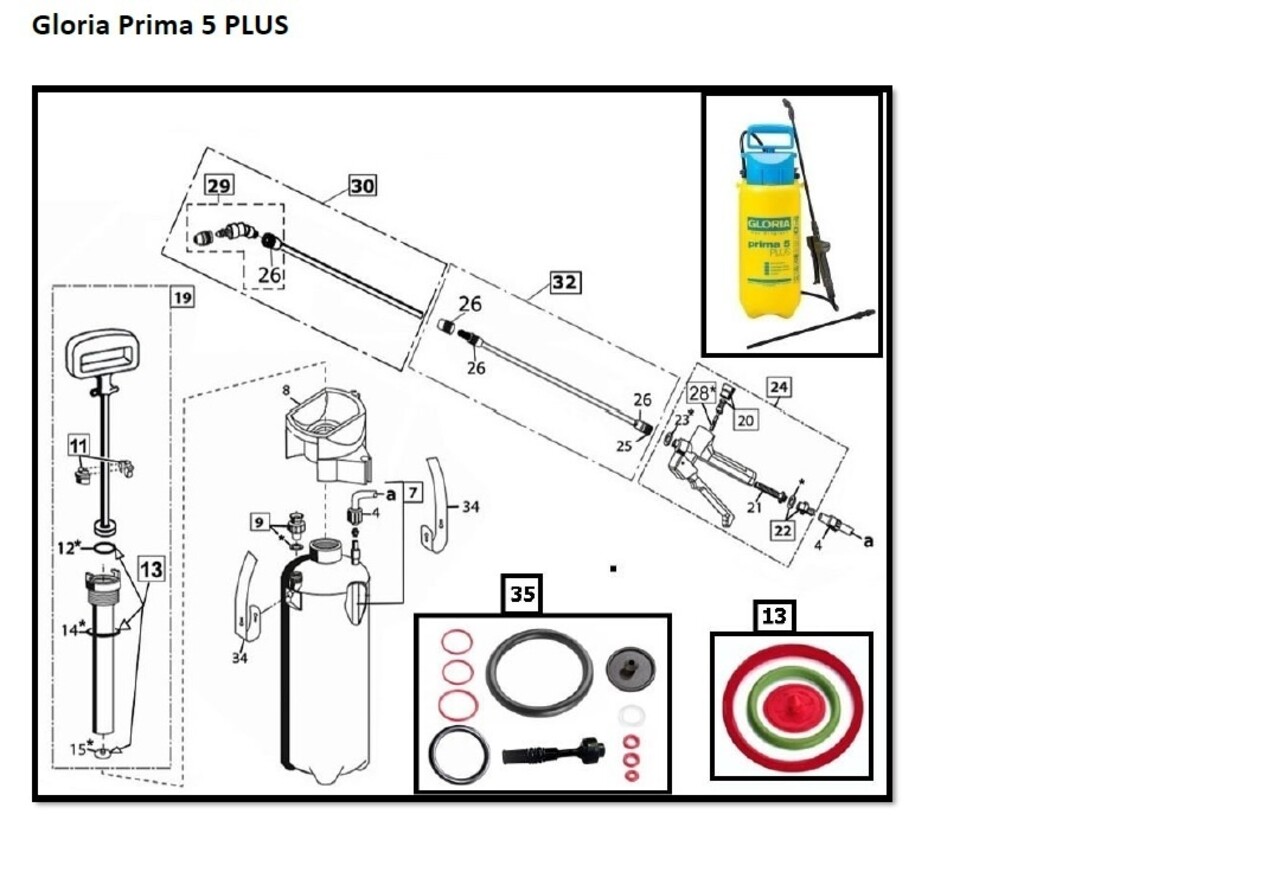 Gloria Gloria slang aansluitmoer
