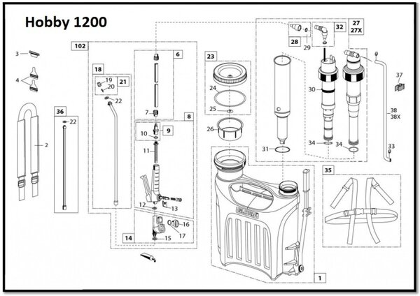 Gloria Gloria complete knijpkraan Gloria Gloria complete knijpkraan