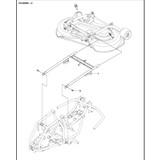 Husqvarna Onderdelen Chassis achterkant Zitmaaier R112C 2021- Husqvarna Onderdelen Chassis achterkant Zitmaaier R112C 2021-