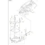 Husqvarna Onderdelen Chassis achterkant R112C 2021- Husqvarna Onderdelen Chassis achterkant R112C 2021-