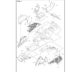 Husqvarna Onderdelen Deksel voor Zitmaaier R112C 2021 - tot heden Husqvarna Onderdelen Deksel voor Zitmaaier R112C 2021 - tot heden