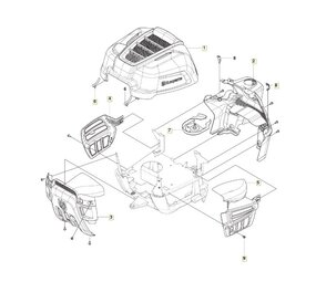 Husqvarna Onderdelen Deksel voor Zitmaaier R112C 2021- Husqvarna Onderdelen Deksel voor Zitmaaier R112C 2021-