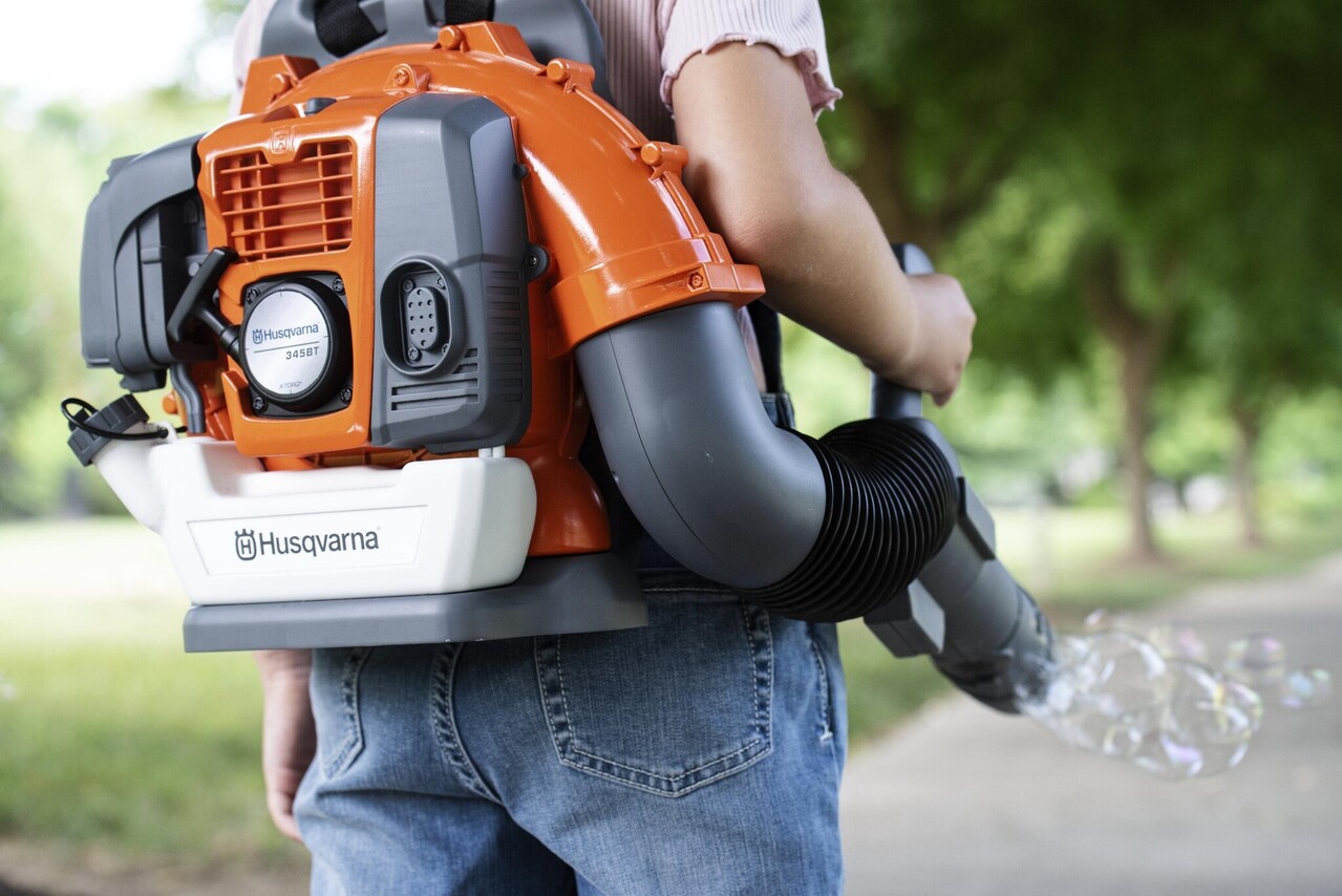Husqvarna Husqvarna kinder speelgoed bladblazer bellenblaas Husqvarna Husqvarna kinder speelgoed bladblazer bellenblaas