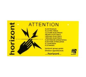 Horizont Waarschuwingsbord enkelzijdig 4 stuks Horizont Waarschuwingsbord enkelzijdig 4 stuks