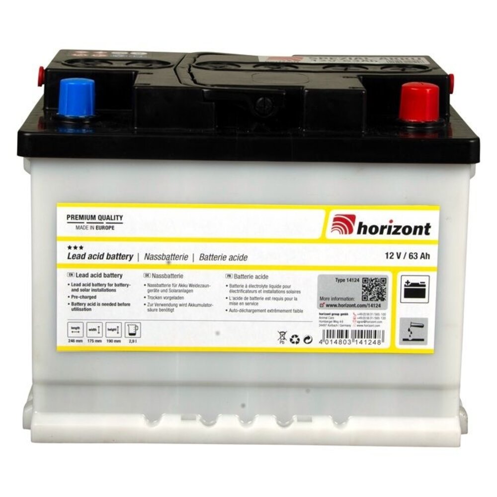 Horizont Speciaal accu 12V/63Ah Horizont Speciaal accu 12V/63Ah