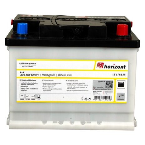 Horizont Speciaal accu 12V/63Ah Horizont Speciaal accu 12V/63Ah