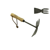 De Wit De Wit Junior dubbele hak met een houten handvat van 100mm De Wit De Wit Junior dubbele hak met een houten handvat van 100mm