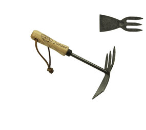 De Wit De Wit Junior dubbele hak met een houten handvat van 100mm De Wit De Wit Junior dubbele hak met een houten handvat van 100mm