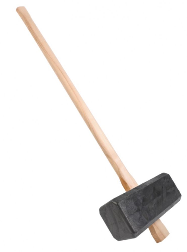 Talentools Tuinhamer vierkant kunststof met 90cm houten steel Talentools Tuinhamer vierkant kunststof met 90cm houten steel