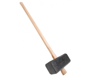 Talentools Tuinhamer vierkant kunststof met 90cm houten steel