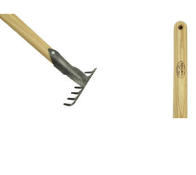 De Wit De Wit Junior hark met houten steel van 750mm De Wit De Wit Junior hark met houten steel van 750mm