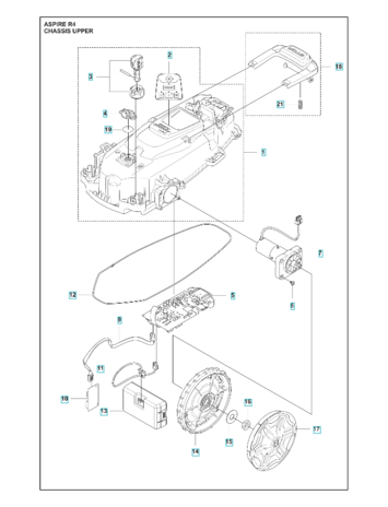 Husqvarna Husqvarna Printplaat compleet Aspire loop sensor type 11