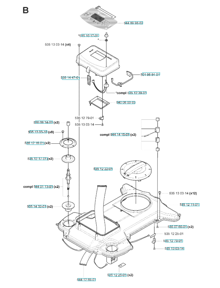 Husqvarna Husqvarna Botspilaar begrenzer Husqvarna Husqvarna Botspilaar begrenzer