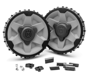 Husqvarna Husqvarna Zware achterwielen met wielborstels Husqvarna Husqvarna Zware achterwielen met wielborstels