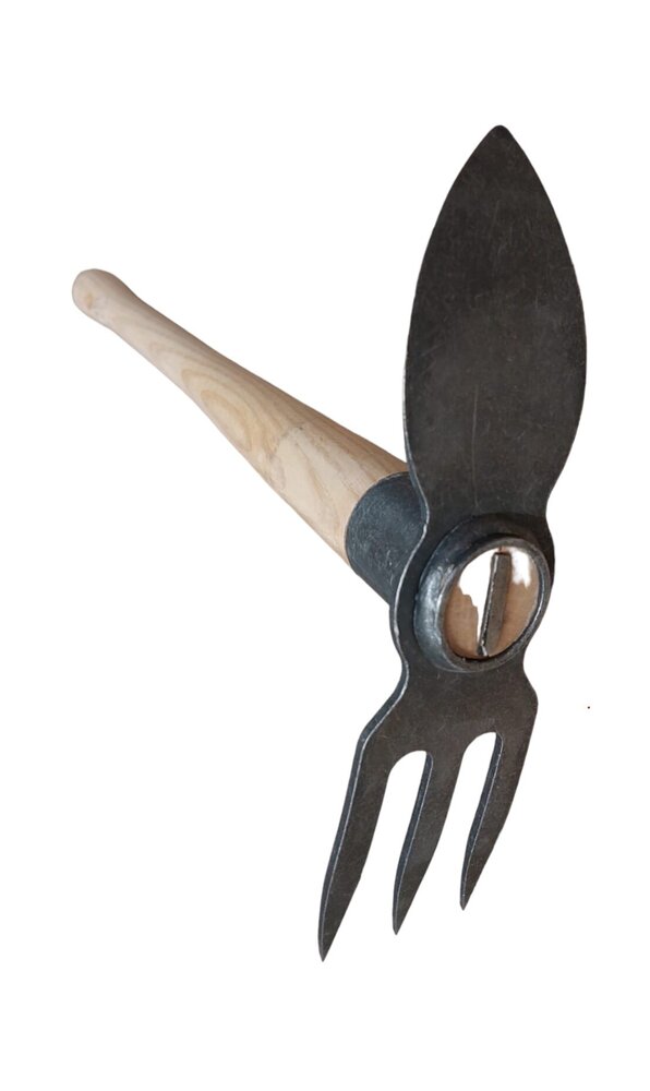 De Wit De Wit hartvormige dubbele hak met 50cm steel