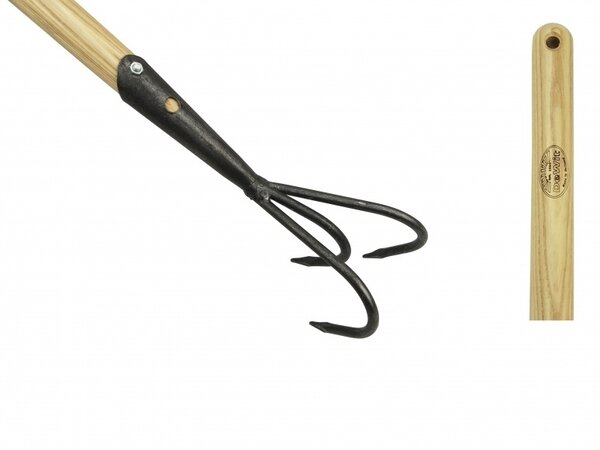 De Wit De Wit Cultivator 3 tands met essen houten steel van 1500mm De Wit De Wit Cultivator 3 tands met essen houten steel van 1500mm